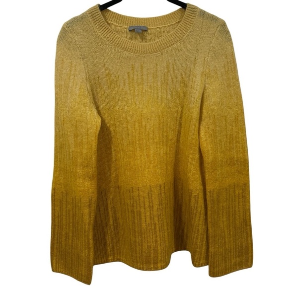 COS Yellow Balayage Long Sleeve Crewneck Mohair Wool Blend Women’s Size XS - Picture 2 of 11